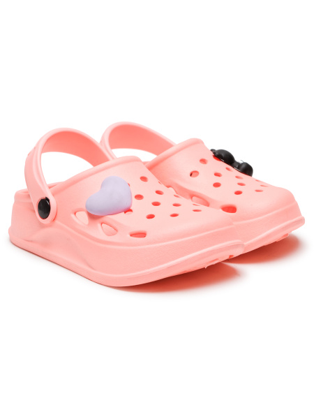 Сабо детские, мод.630 (персик неоновый, р.28, 8 пар)