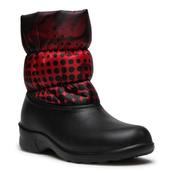 2_327 горошки на красном черный полупара